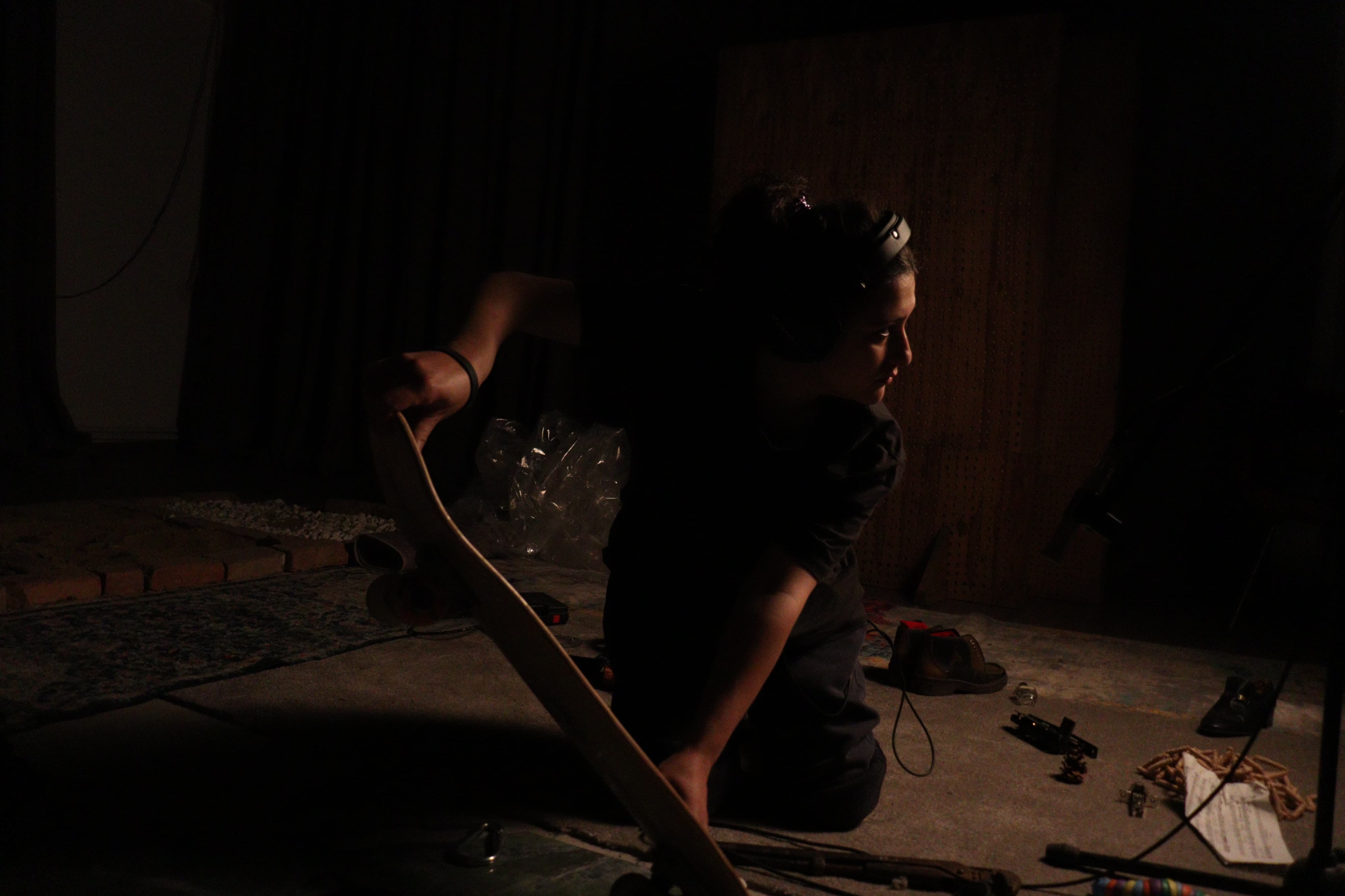 Foley performance session
