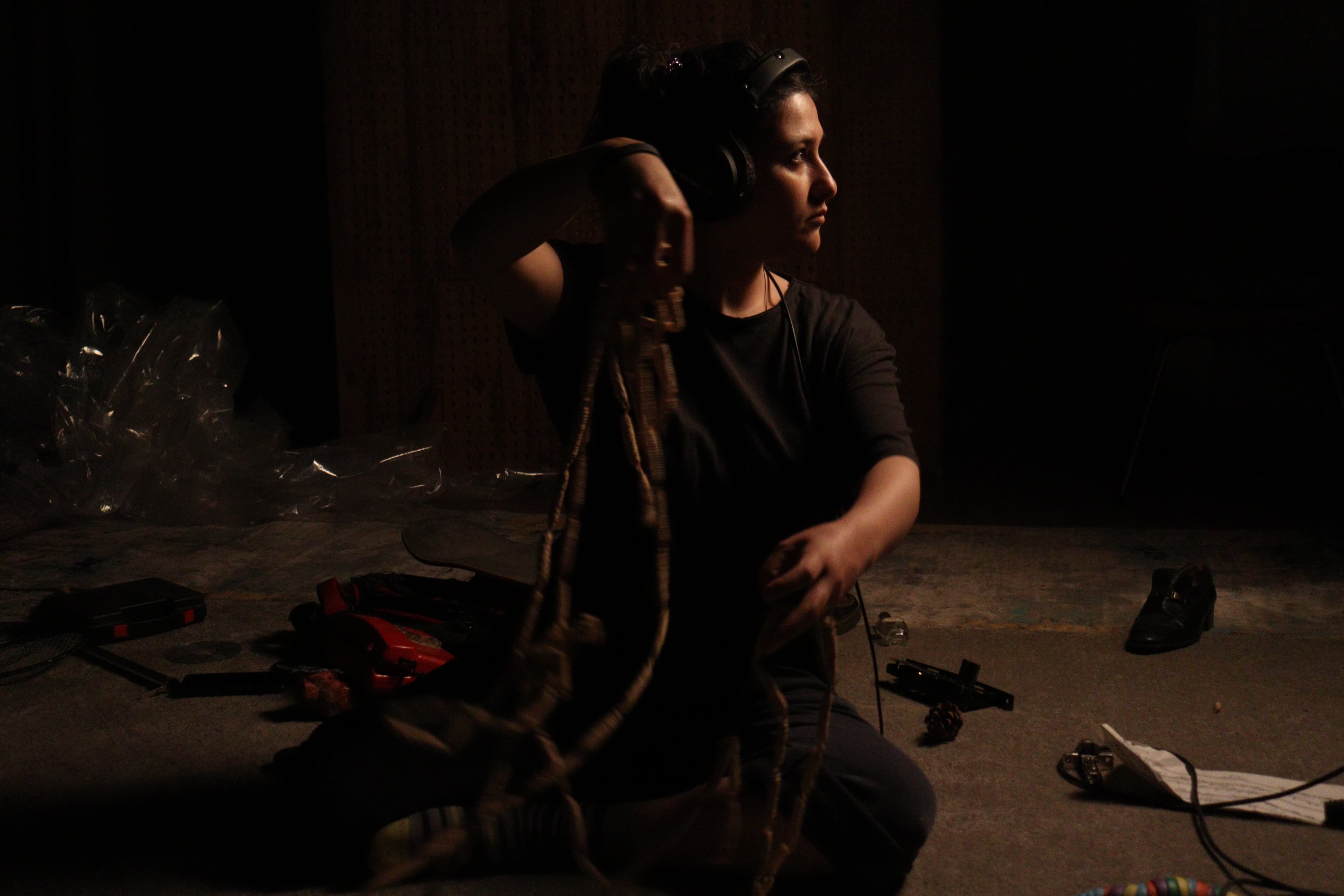 Foley performance session