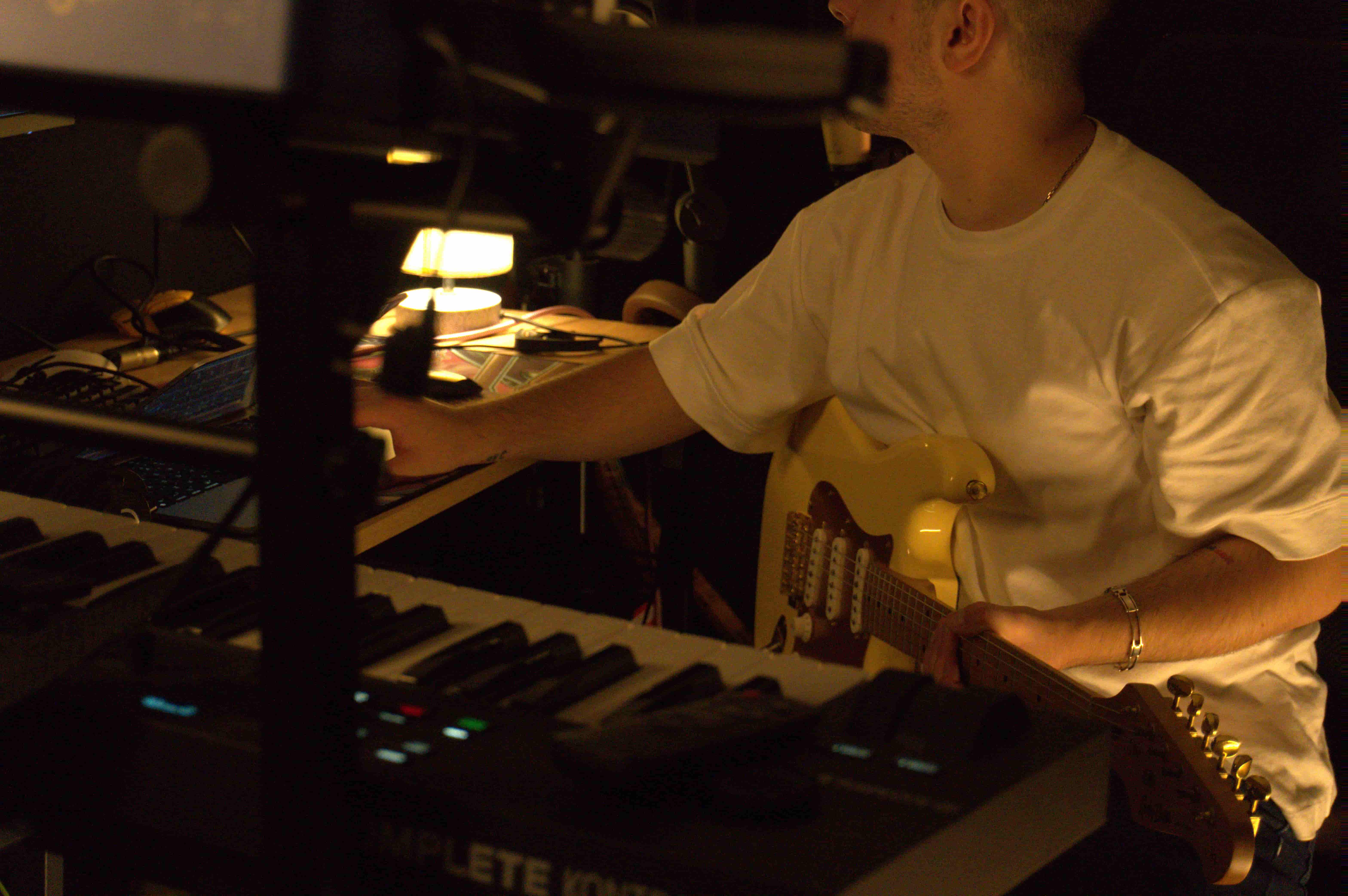 Recording a live guitar take
