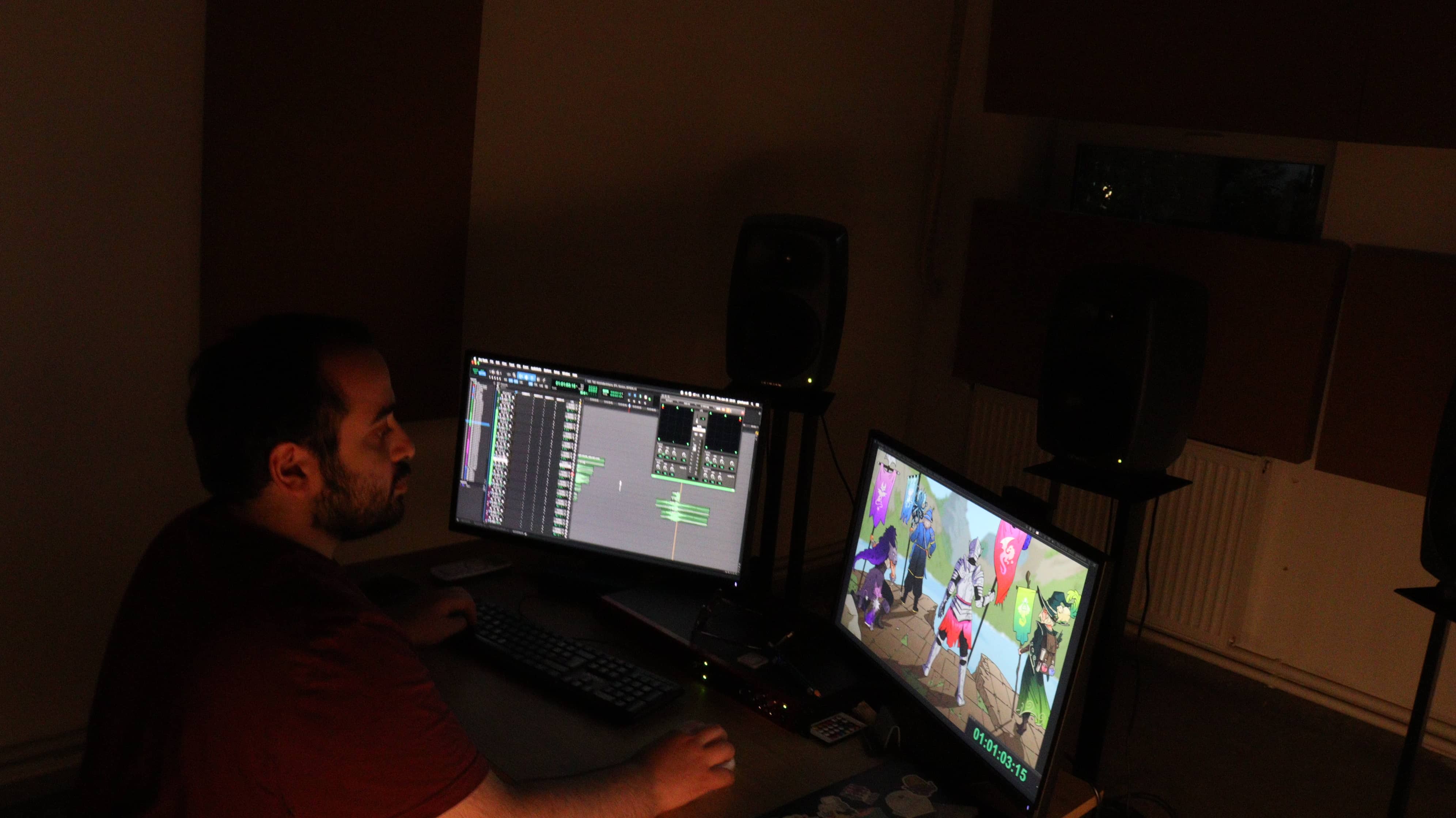 Sound designer at work